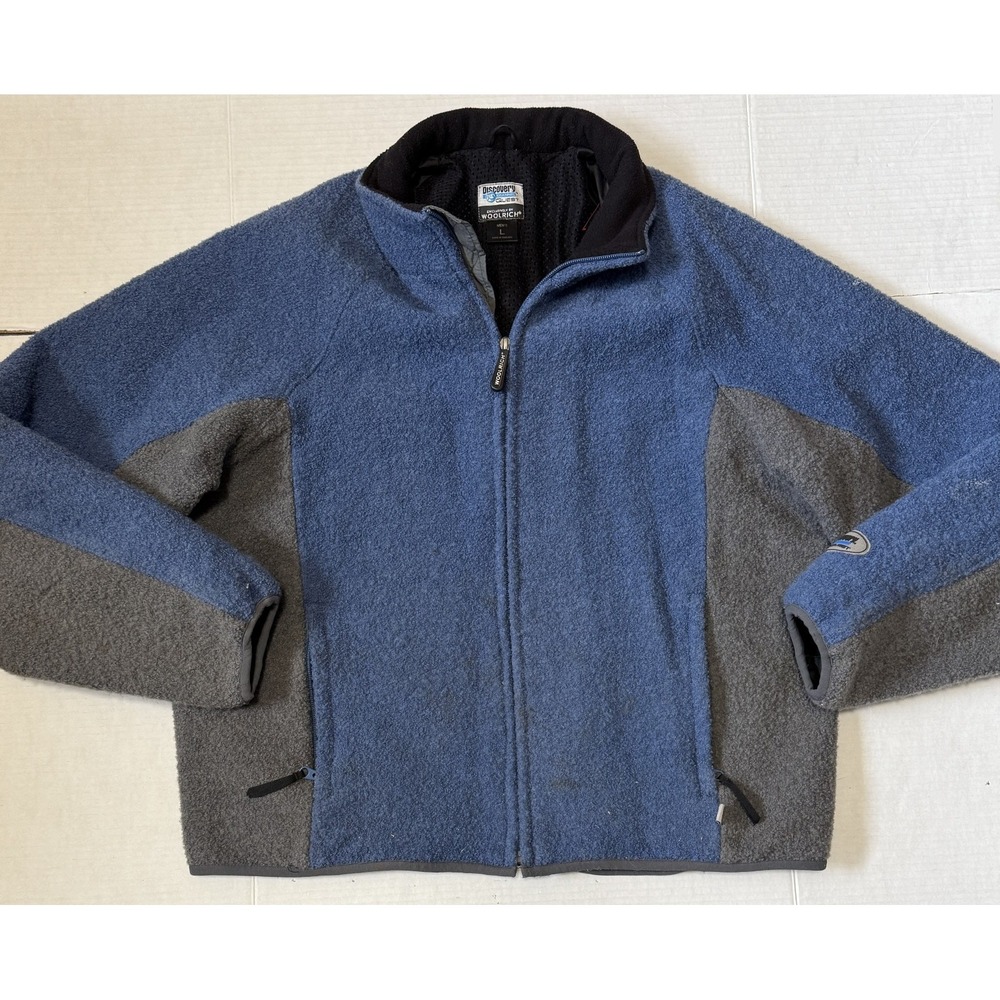 WOOLRICH Discovery Channel Quest - Men's Wool Blend Full Zip Jacket - Large‎